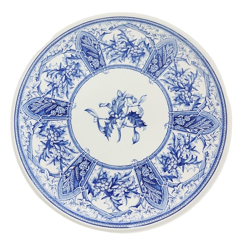 Prince Albert The Spode Blue Room Collection 1857 England Porcelain Cake Platter